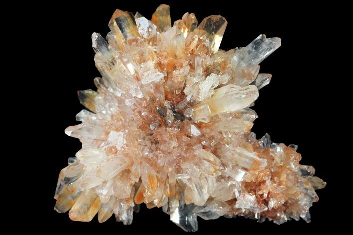 Orange Creedite Crystal Cluster - Durango, Mexico #99183
